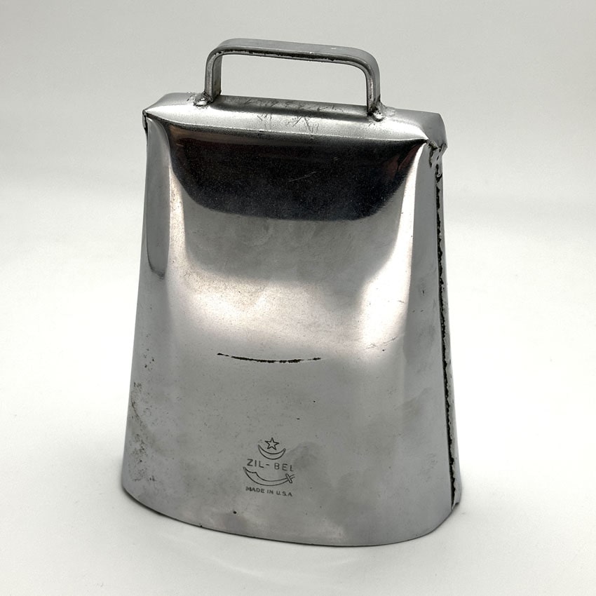 Used Vintage Zildjian Zil-Bel Polished Chrome Cowbell 6" - Very Good - Drum Center Of Portsmouth