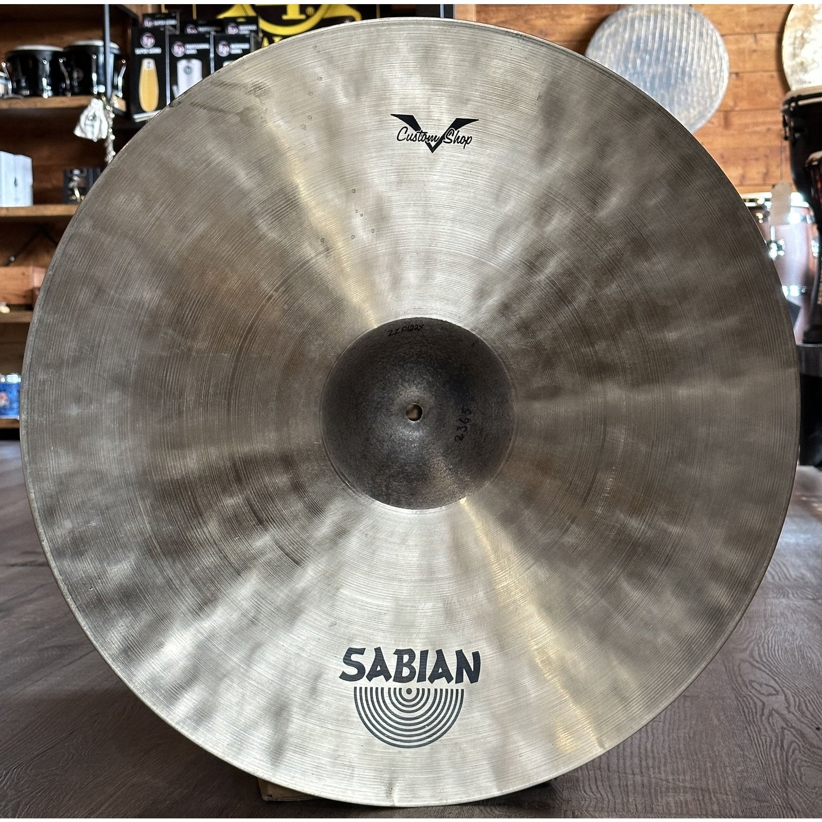 Used Sabian HHX Prototype Ride Cymbal 22" 2365 grams