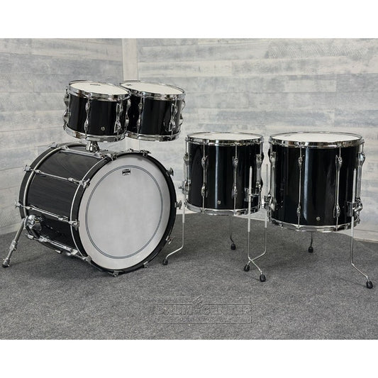 Yamaha Recording Custom 5pc Rock Drum Set Solid Black - Drum Center Of Portsmouth