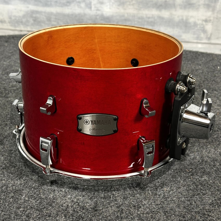 Yamaha Absolute Hybrid Maple 4pc Drum Set Red Autumn