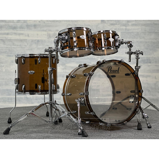Pearl Crystal Beat 4pc Acrylic Drum Set Liquid Smoke
