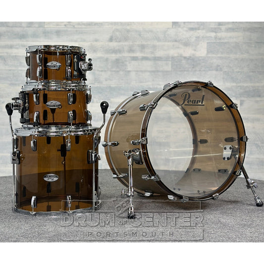 Pearl Crystal Beat 4pc Acrylic Drum Set Liquid Smoke