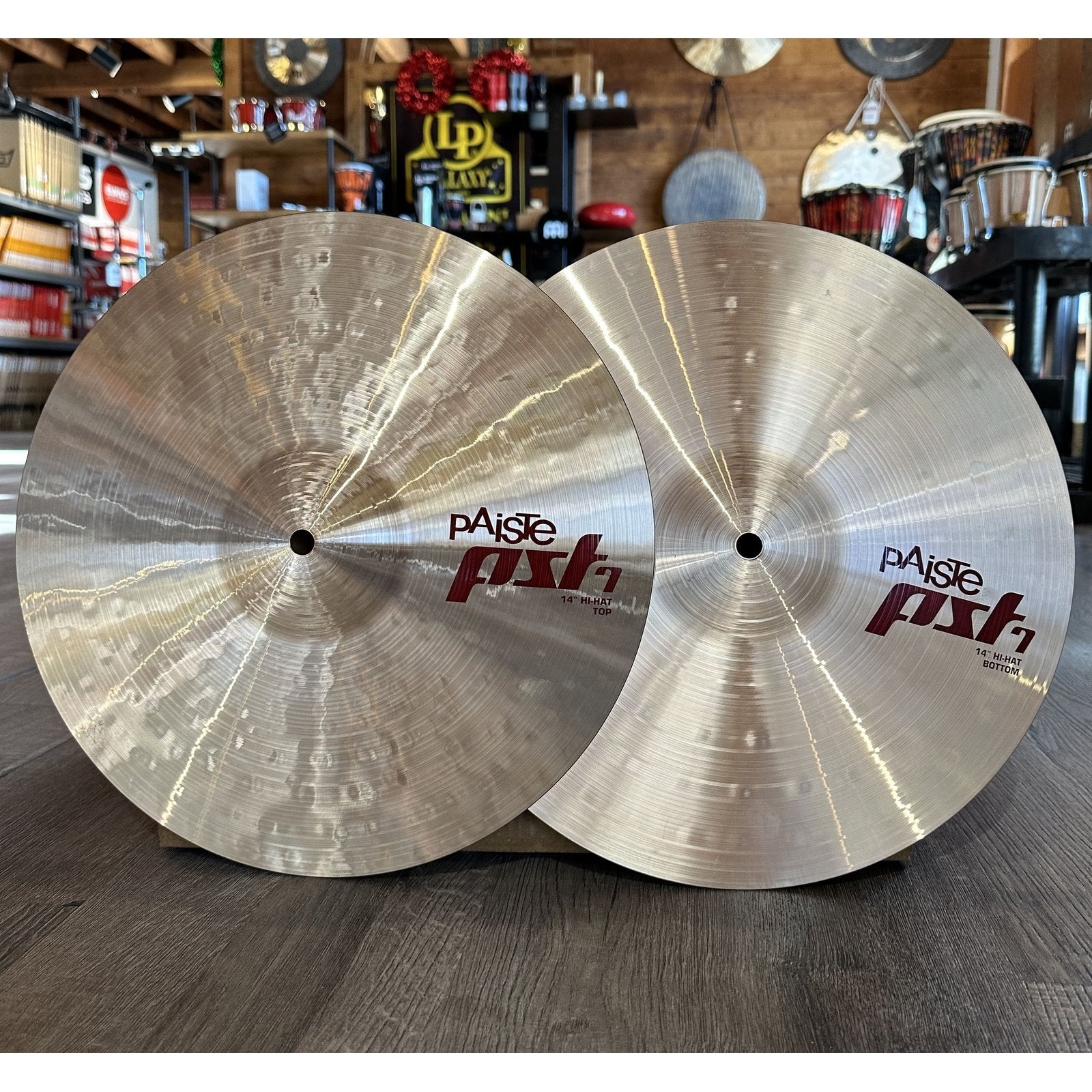 Used Paiste PST 7 Hi Hat Cymbals 14"