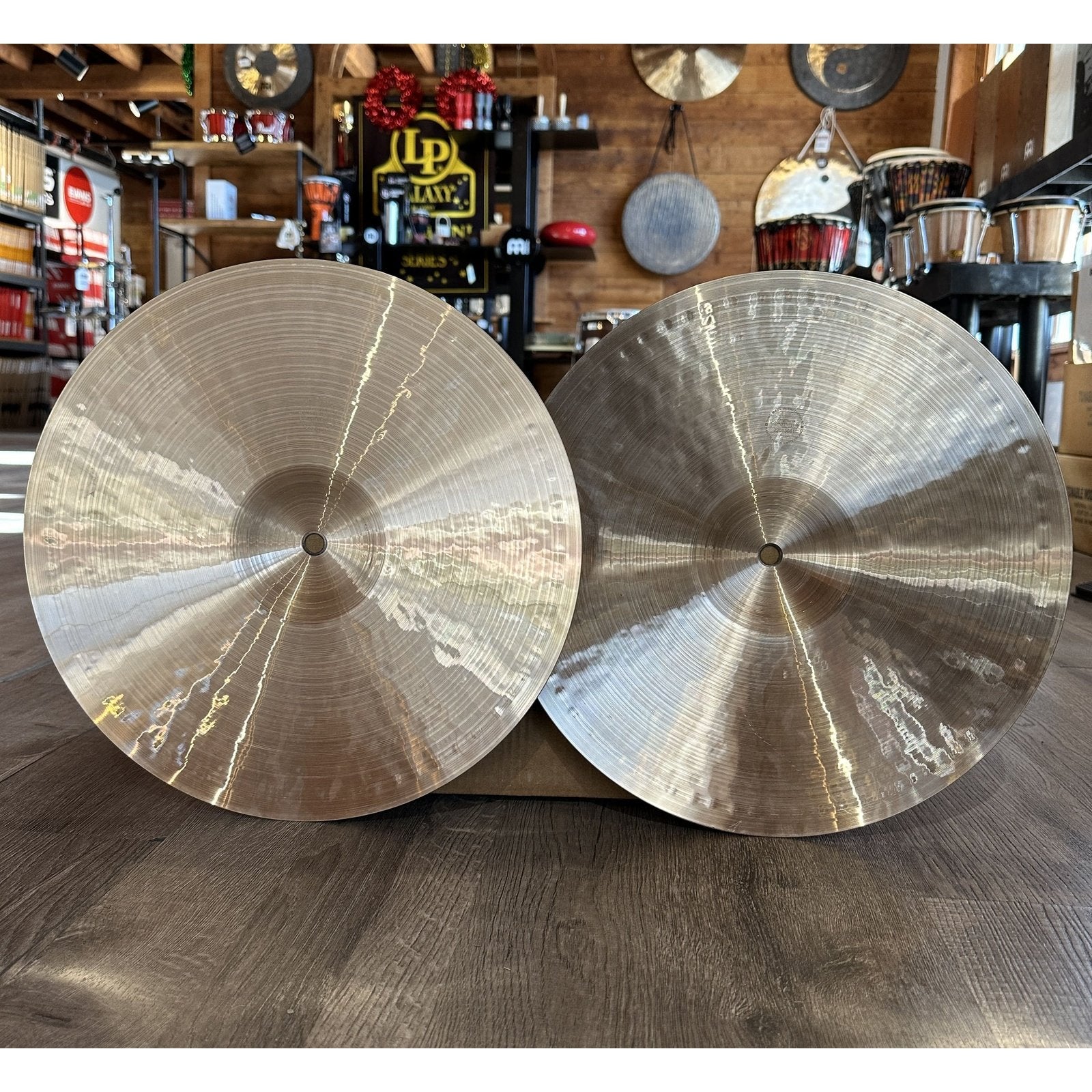 Used Paiste 2002 Medium Hi Hat Cymbals 14"