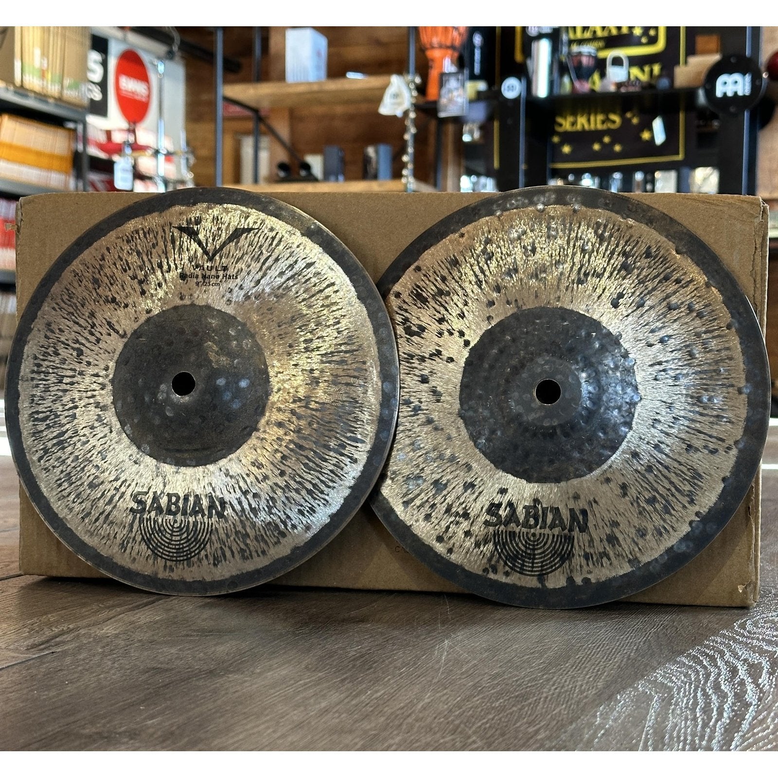 Used Sabian Vault Radia Nano Hi Hat Cymbals 9