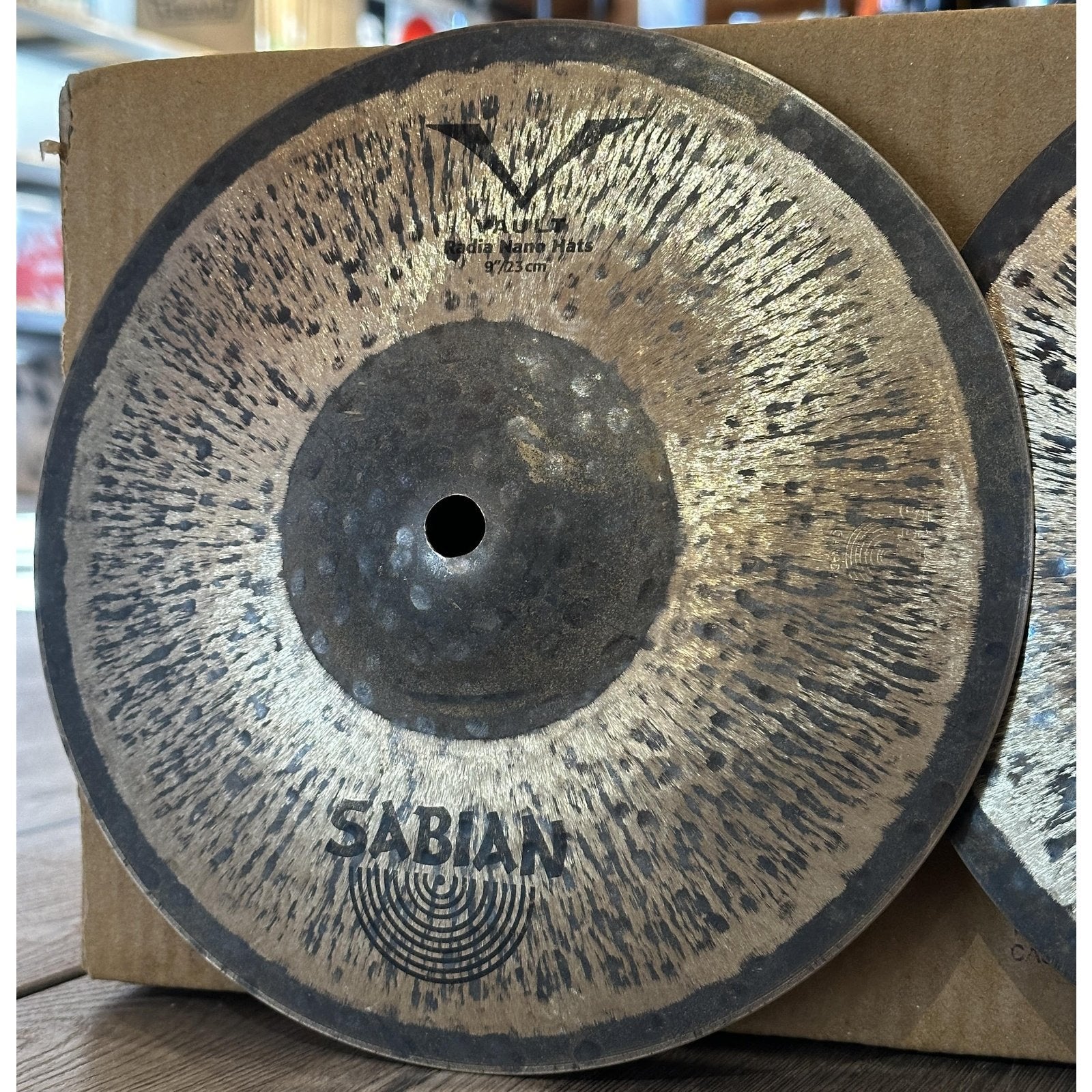Used Sabian Vault Radia Nano Hi Hat Cymbals 9"