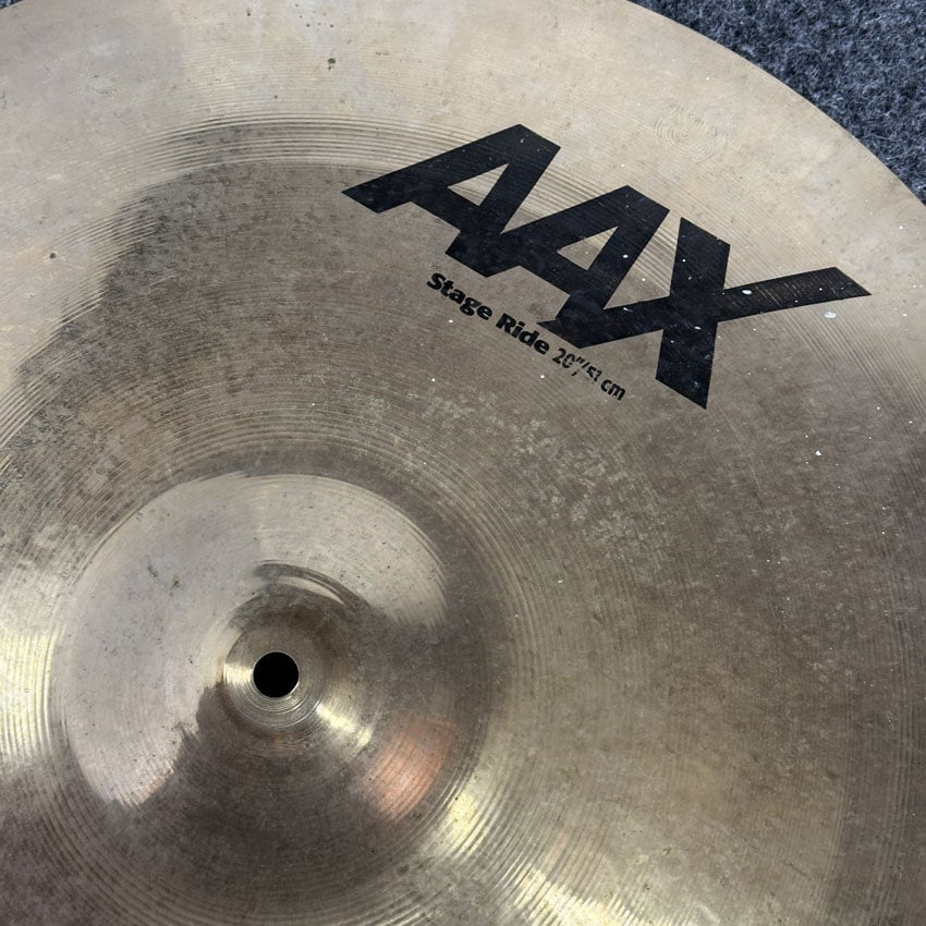 Used Sabian AAX Stage Ride Cymbal 20" - Fair - Drum Center Of Portsmouth