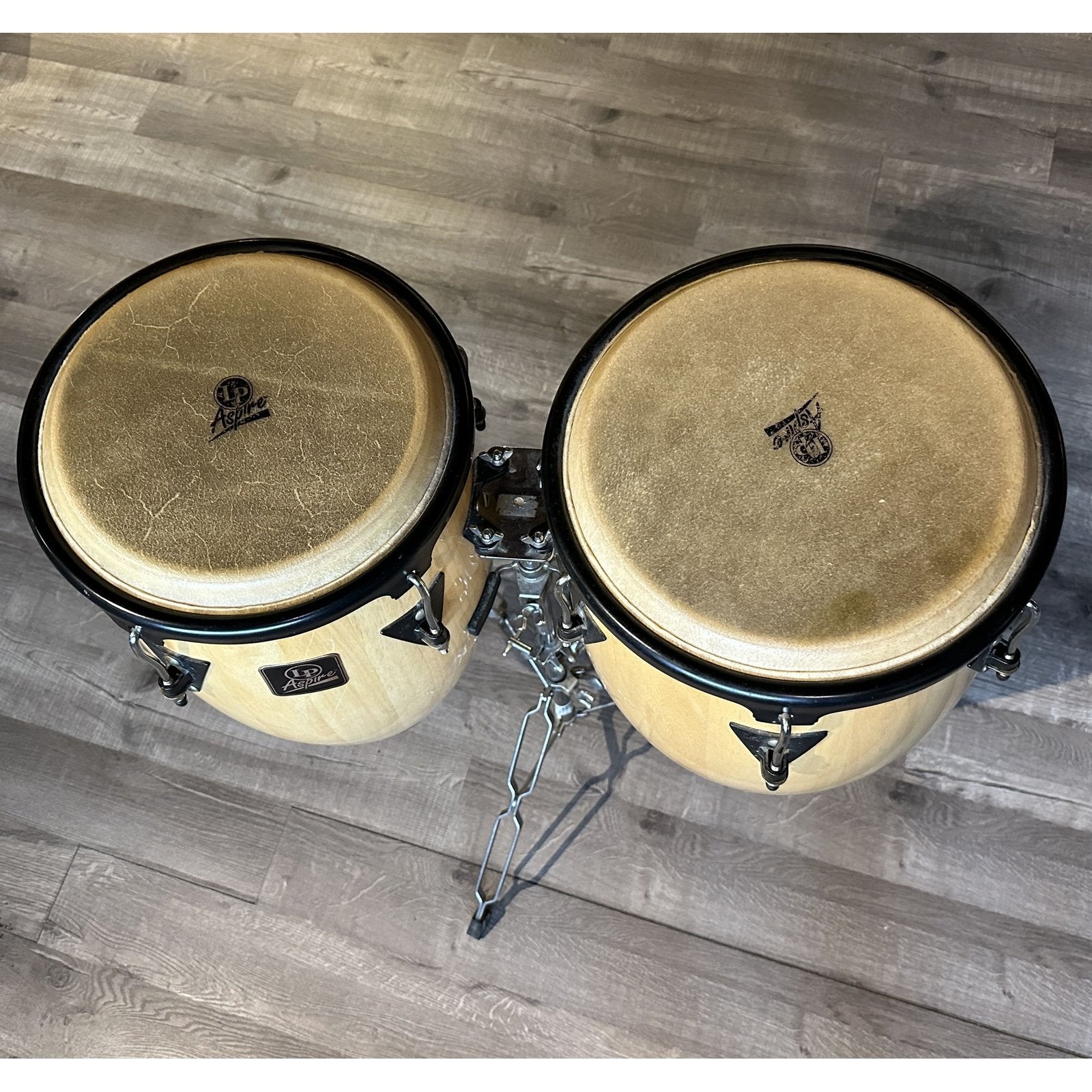 Used LP Aspire Wood Congas w/Stand - Drum Center Of Portsmouth