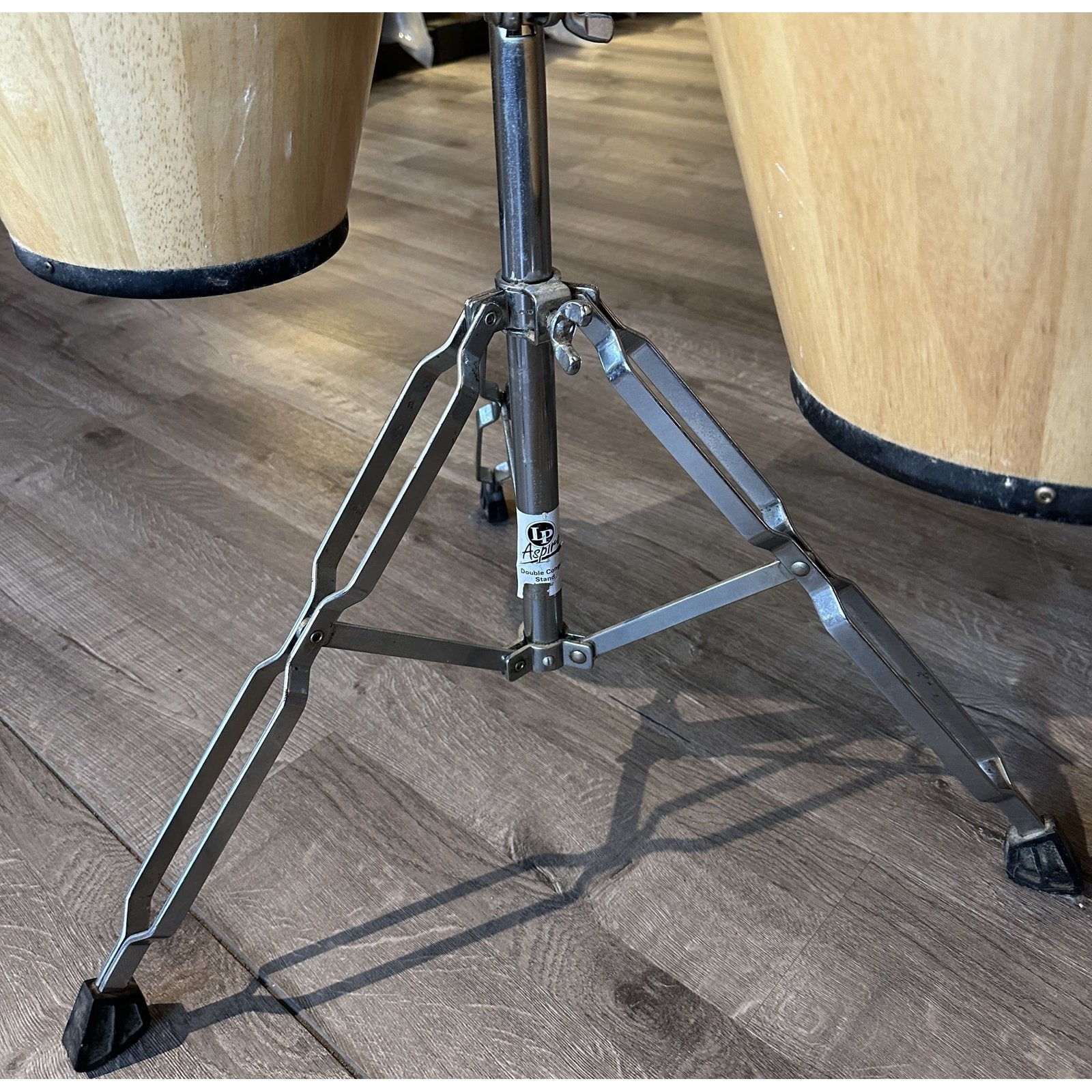 Used LP Aspire Wood Congas w/Stand - Drum Center Of Portsmouth