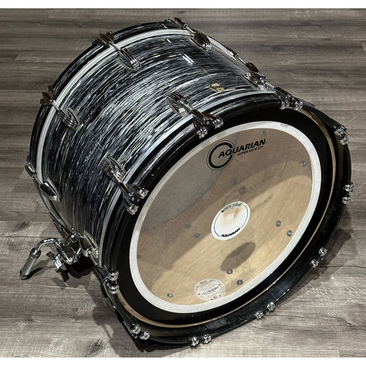 Used Ludwig Classic Maple Bass Drum 22x14 Vintage Black Oyster - Drum Center Of Portsmouth