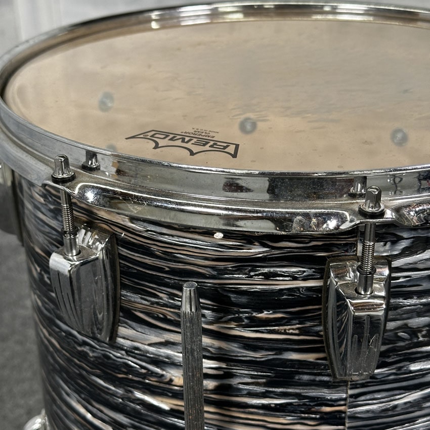 Used Ludwig Vintage Black Oyster 14x14 Floor Tom - Good - Drum Center Of Portsmouth