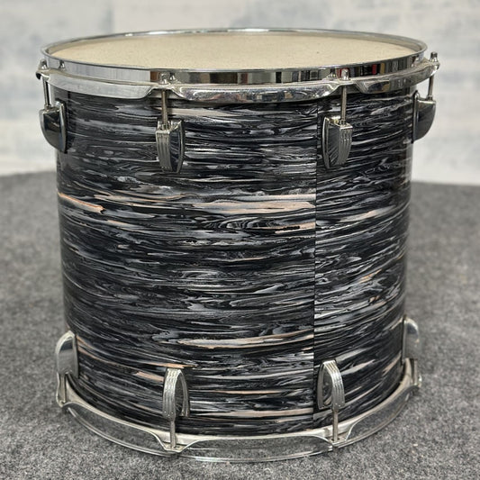 Used Ludwig Vintage Black Oyster 15x14 Rack Tom - Fair - Drum Center Of Portsmouth
