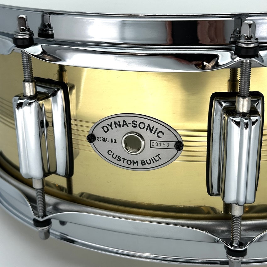 Used Rogers Rogers Dyna-sonic 7-line Brass Snare Drum 14x5 - Very Good - Drum Center Of Portsmouth