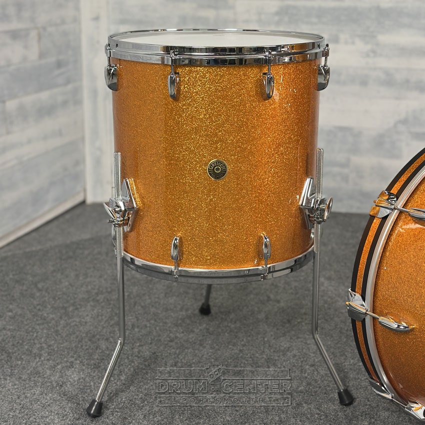 Gretsch USA Custom 3pc Drum Set 22/13/16 Gold Sparkle - Drum Center Of Portsmouth