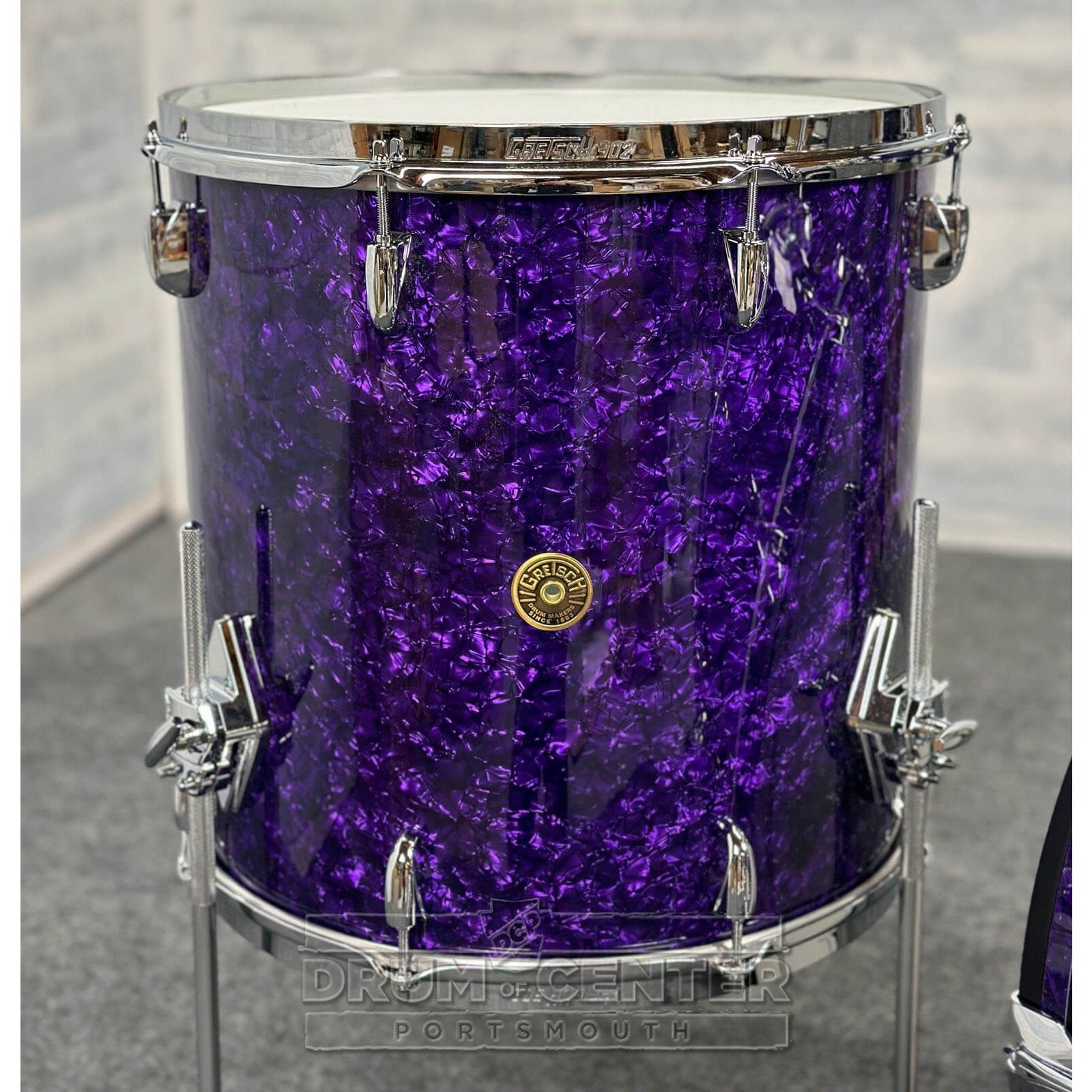 Gretsch Broadkaster 3pc Drum Set 22/12/16 Purple Marine Pearl - Drum Center Of Portsmouth