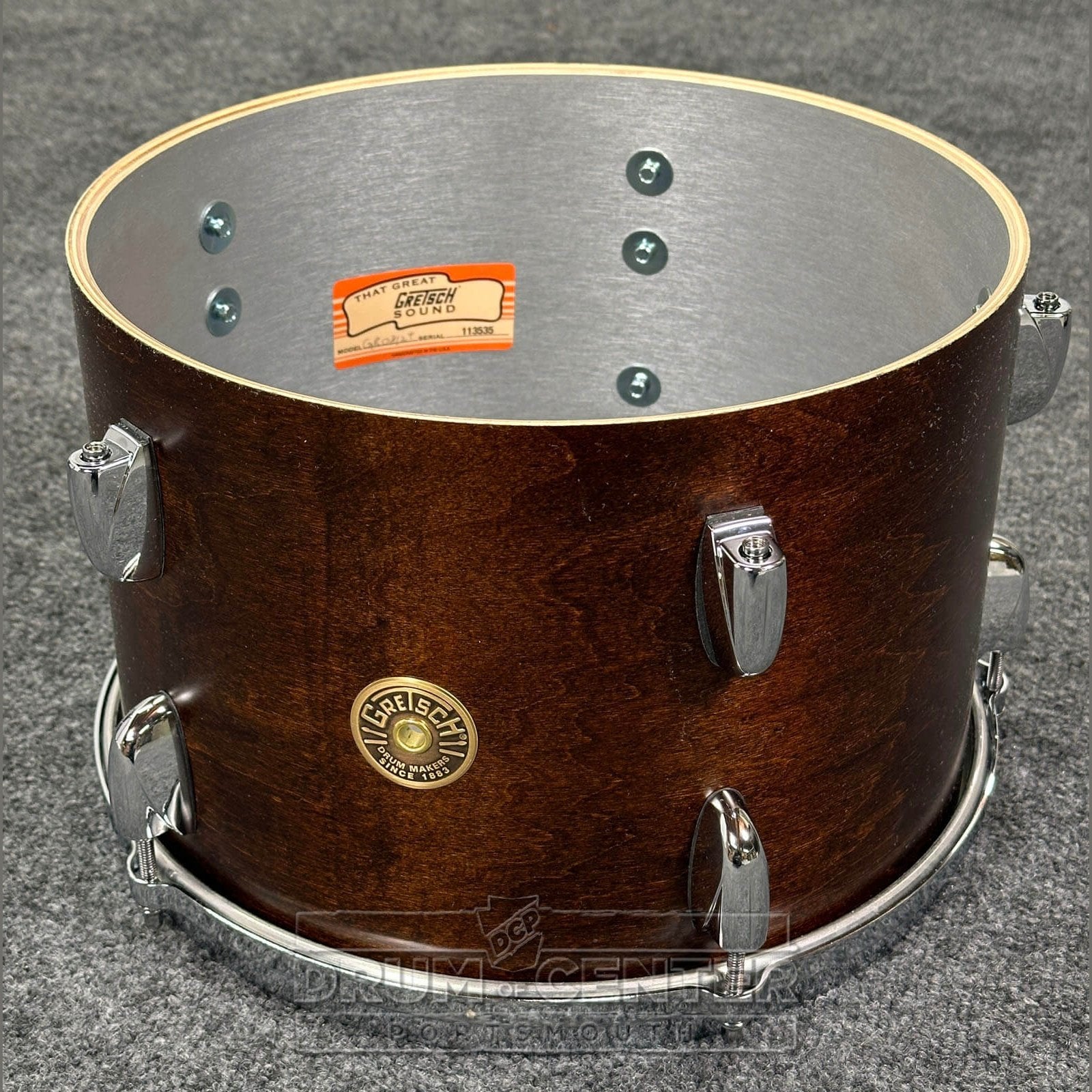 Gretsch USA Custom 3pc Drum Set 18/12/14 Satin Antique Maple w/Mount - Drum Center Of Portsmouth