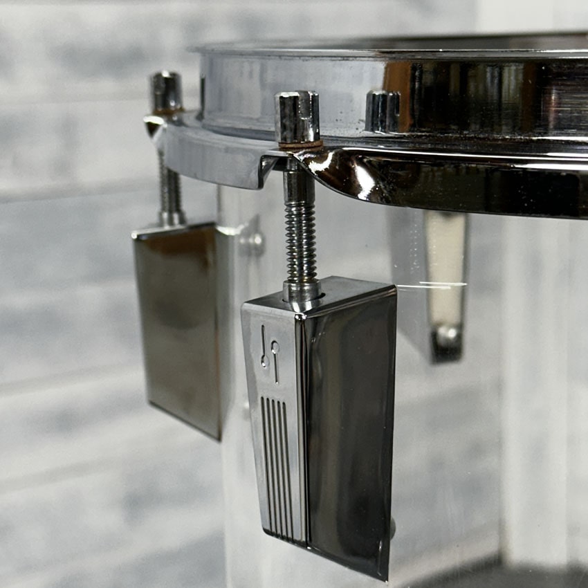 Used Vintage Sonor Acryl Floor Tom 14x14 Clear - Good - Drum Center Of Portsmouth