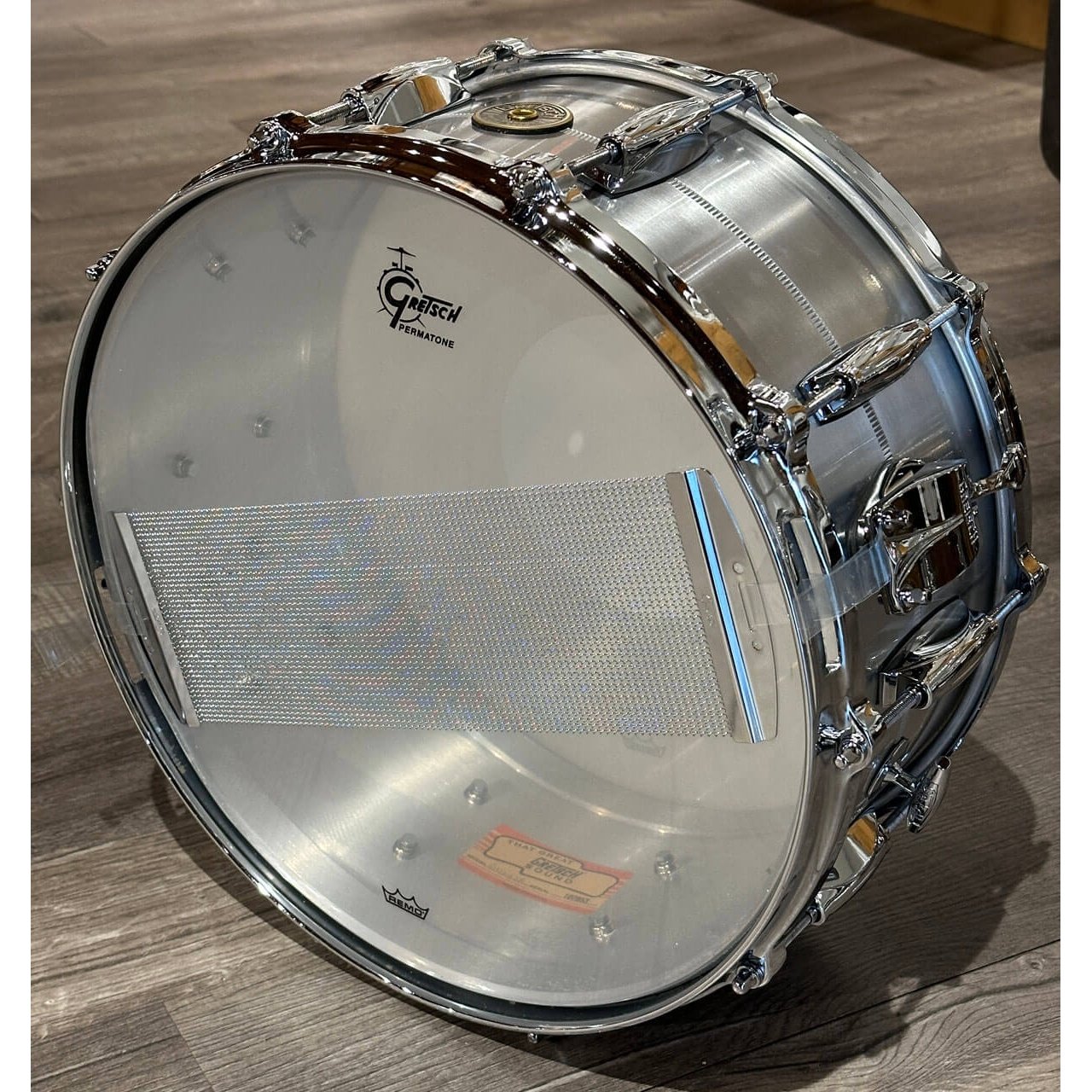 Used Gretsch USA Solid Aluminum Snare Drum 14x6.5 - Drum Center Of Portsmouth