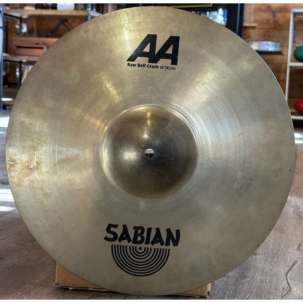 Used Sabian AA Raw Bell Crash Cymbal 16" - Drum Center Of Portsmouth
