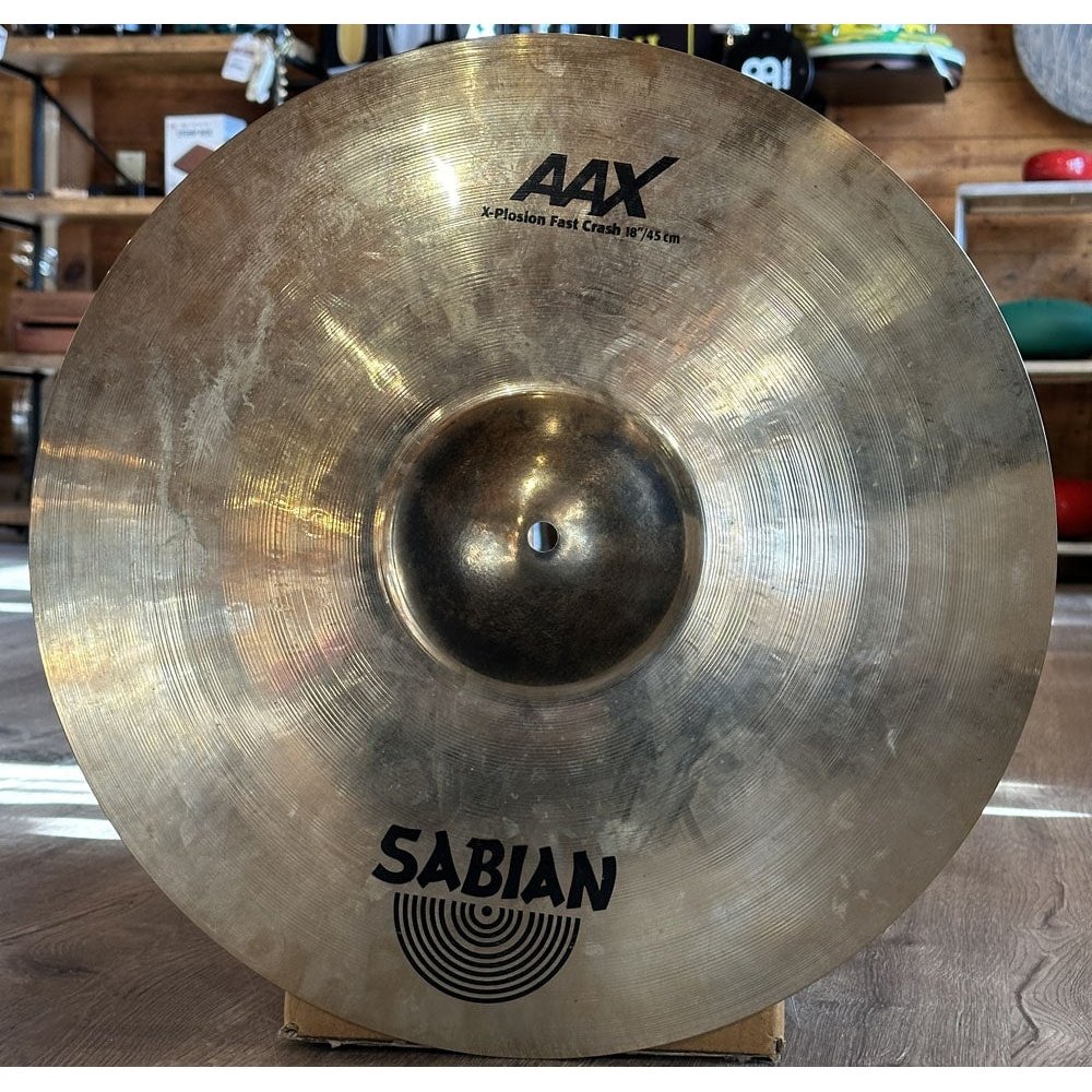 Used Sabian Aax X-Plosion Fast Crash Cymbal 18" - Drum Center Of Portsmouth