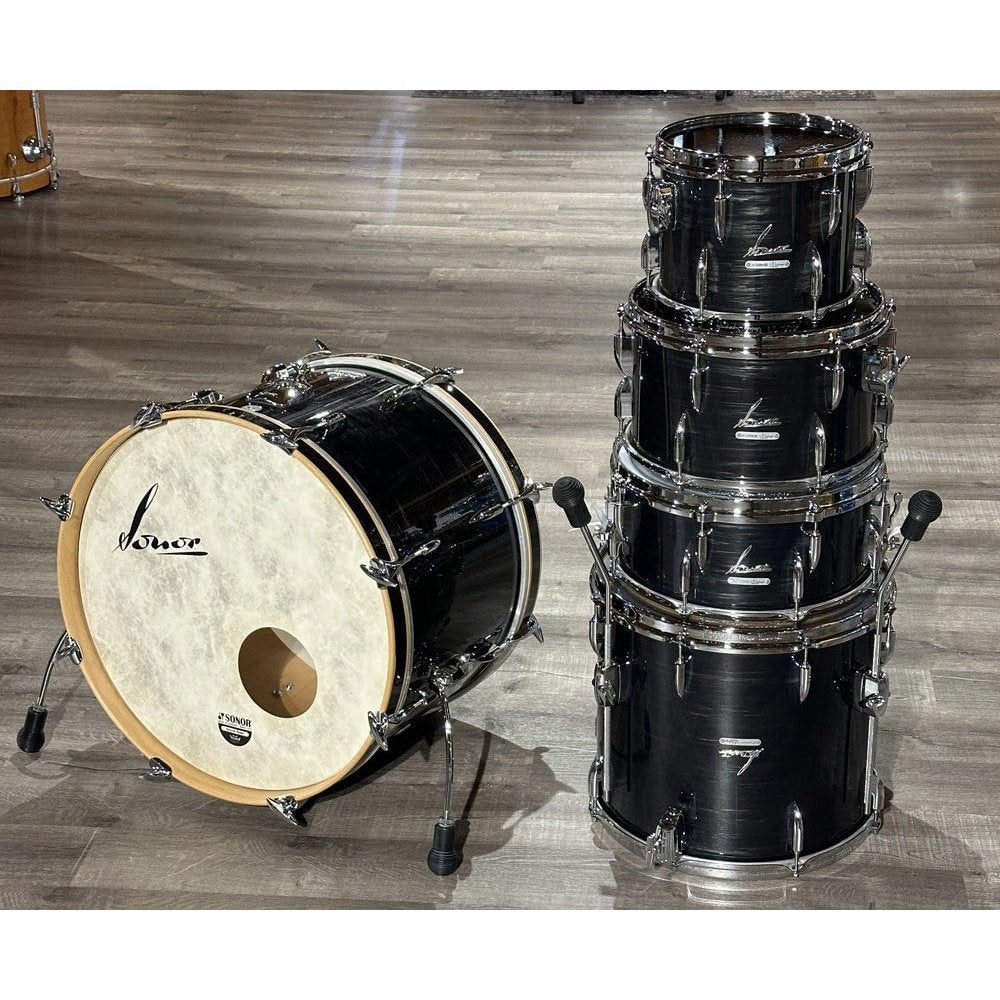 Used Sonor Vintage Series 5pc Drum Set Vintage Black Slate - Drum Center Of Portsmouth