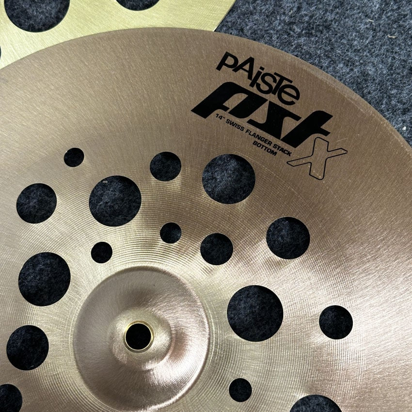 Used Paiste PSTX Swiss Flanger Stack 14" - Very Good - Drum Center Of Portsmouth