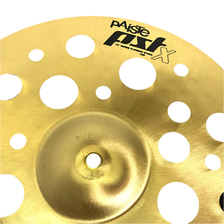 Used Paiste PSTX Swiss Flanger Stack 14" - Very Good - Drum Center Of Portsmouth