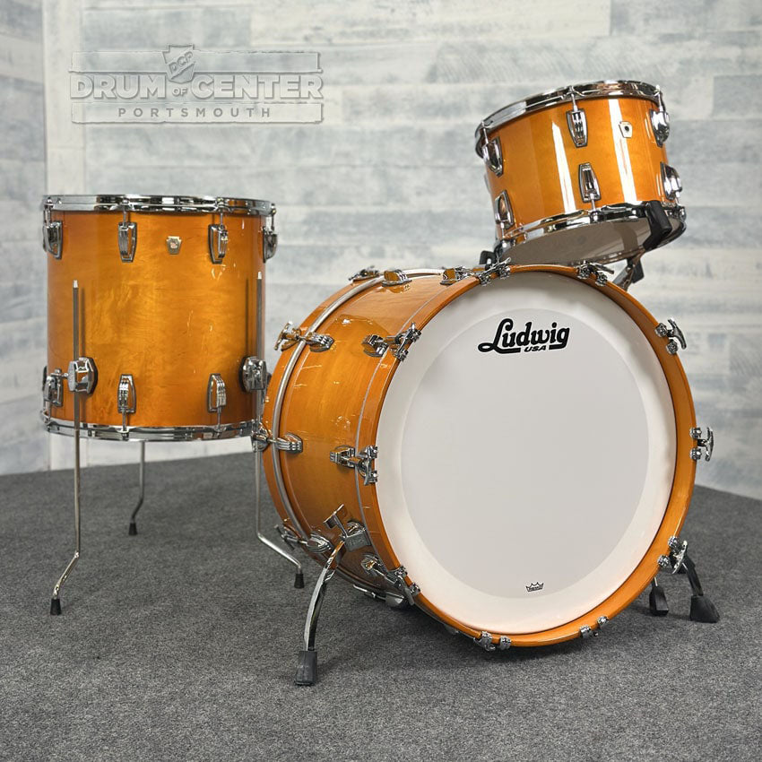 Ludwig Classic Maple 3pc Drum Set Golden Slumbers - Drum Center Of Portsmouth