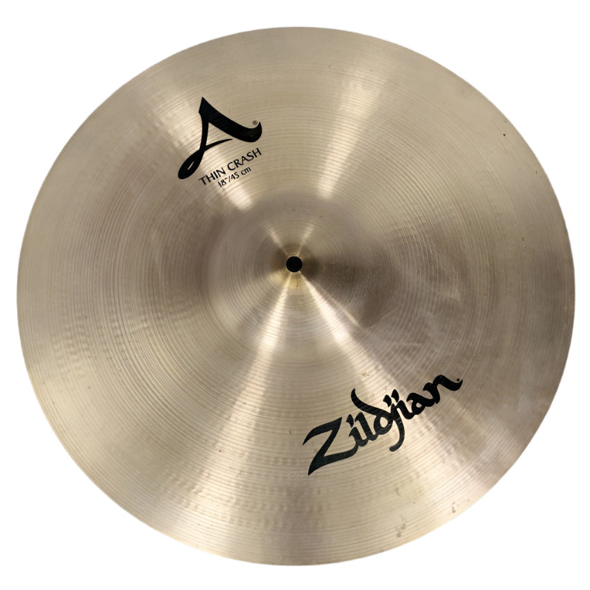 Used Zildjian A Thin Crash Cymbal 18" - Very Good - Drum Center Of Portsmouth