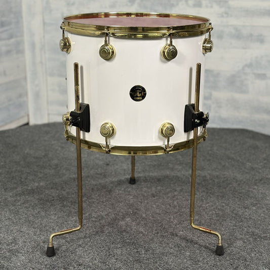Used DW Collectors 5pc Maple Drum Set White Finish Ply w/Gold Hardware - Good - Drum Center Of Portsmouth