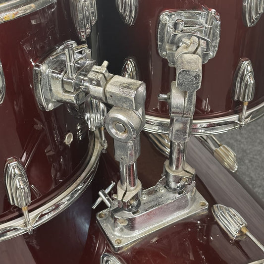 Used Hammer 4pc Drum Set Maroon Wrap - Fair - Drum Center Of Portsmouth