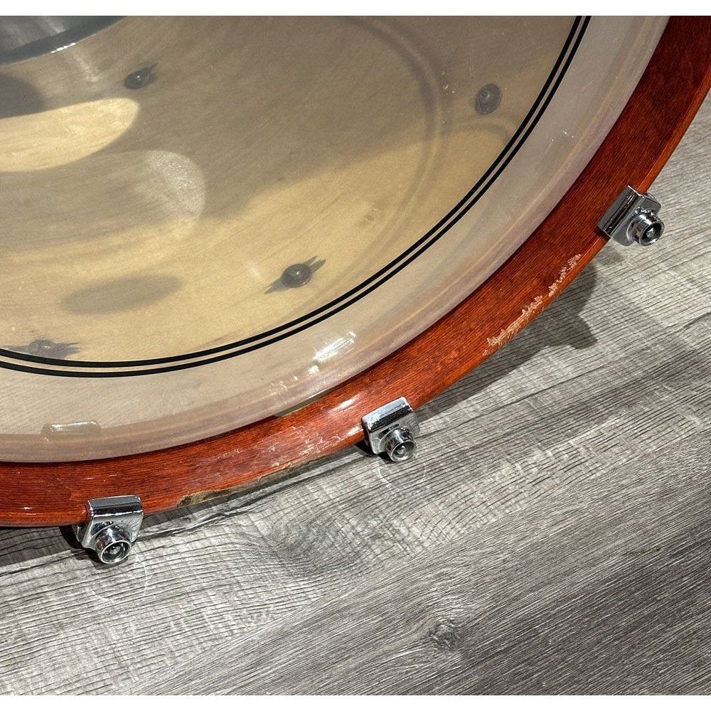 Used Mapex Orion Classic 4pc Drum Set Transparent Red Amber w/Maple Deluxe Snare - Drum Center Of Portsmouth