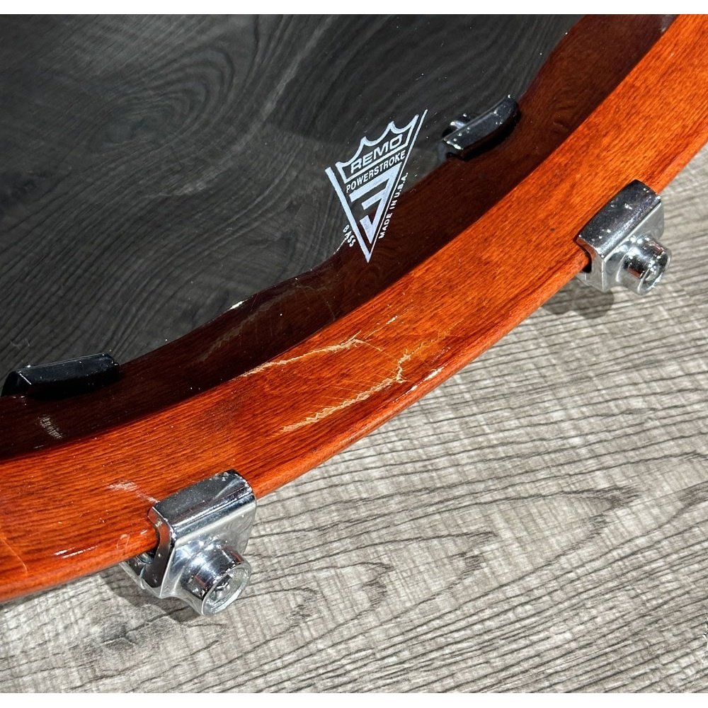 Used Mapex Orion Classic 4pc Drum Set Transparent Red Amber w/Maple Deluxe Snare - Drum Center Of Portsmouth