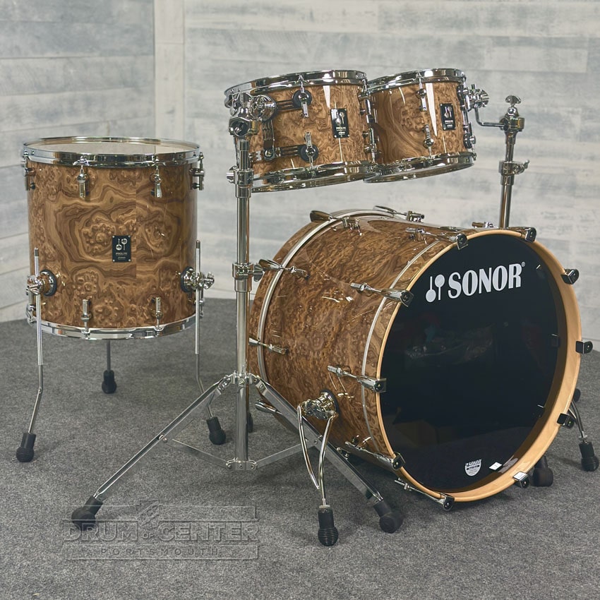 Sonor Prolite 4pc Drum Set 22/10/12/16 Chocolate Burl - Drum Center Of Portsmouth