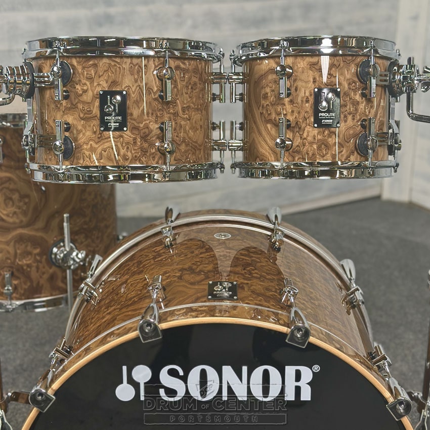 Sonor Prolite 4pc Drum Set 22/10/12/16 Chocolate Burl - Drum Center Of Portsmouth