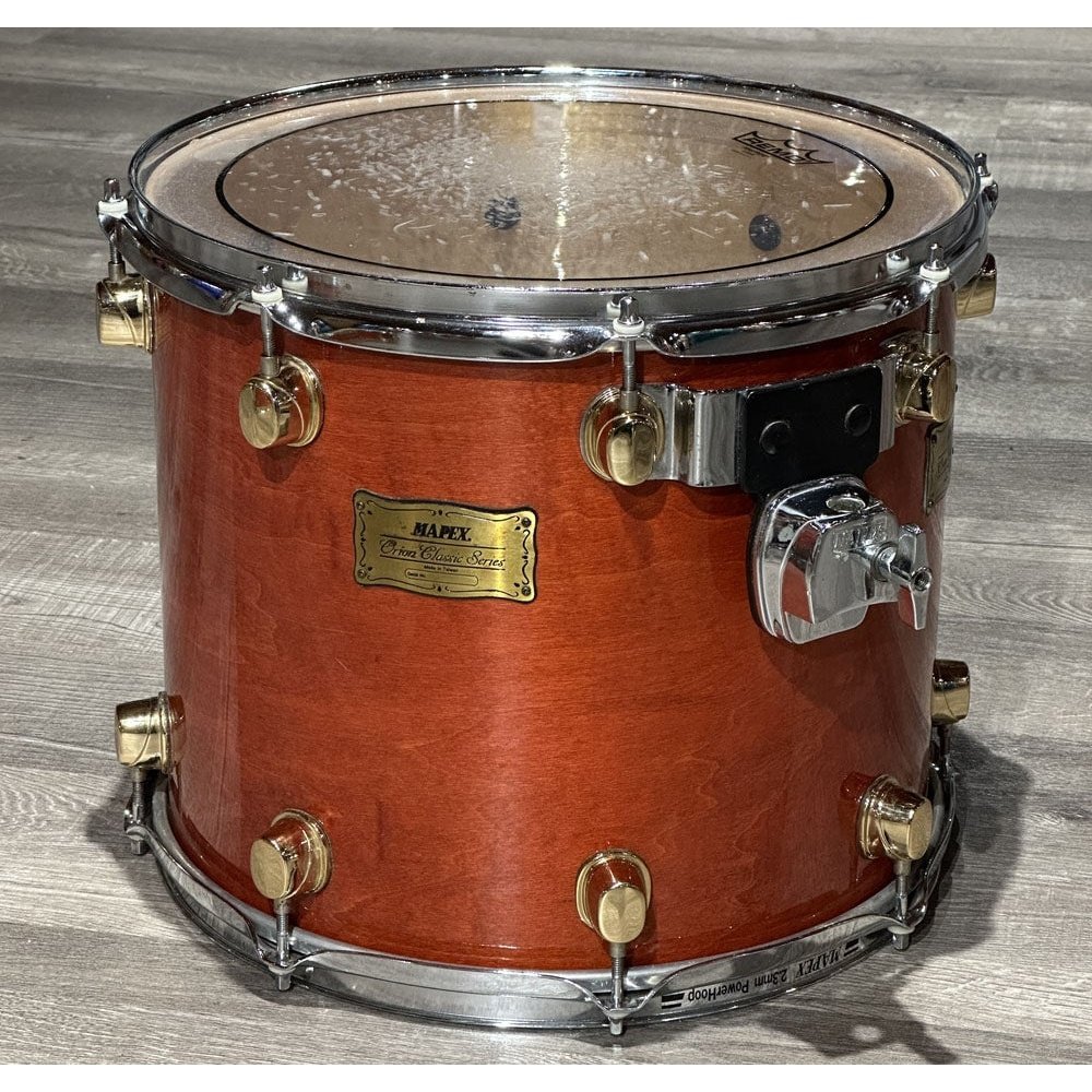 Used Mapex Orion Classic 4pc Drum Set Transparent Red Amber w/Maple Deluxe Snare - Drum Center Of Portsmouth