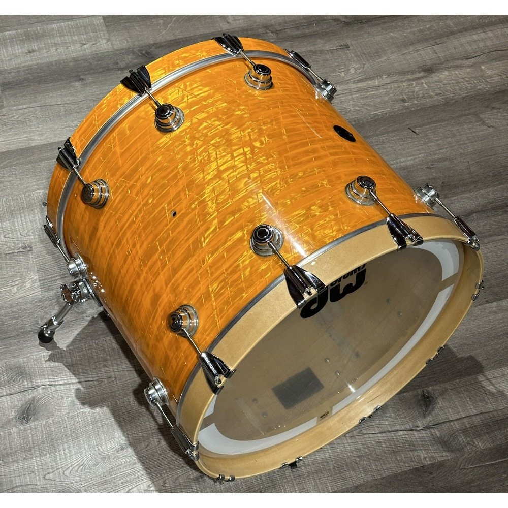 Used DW Collectors Maple 4pc Drum Set Tangerine FinishPly w/DW Bags - Drum Center Of Portsmouth