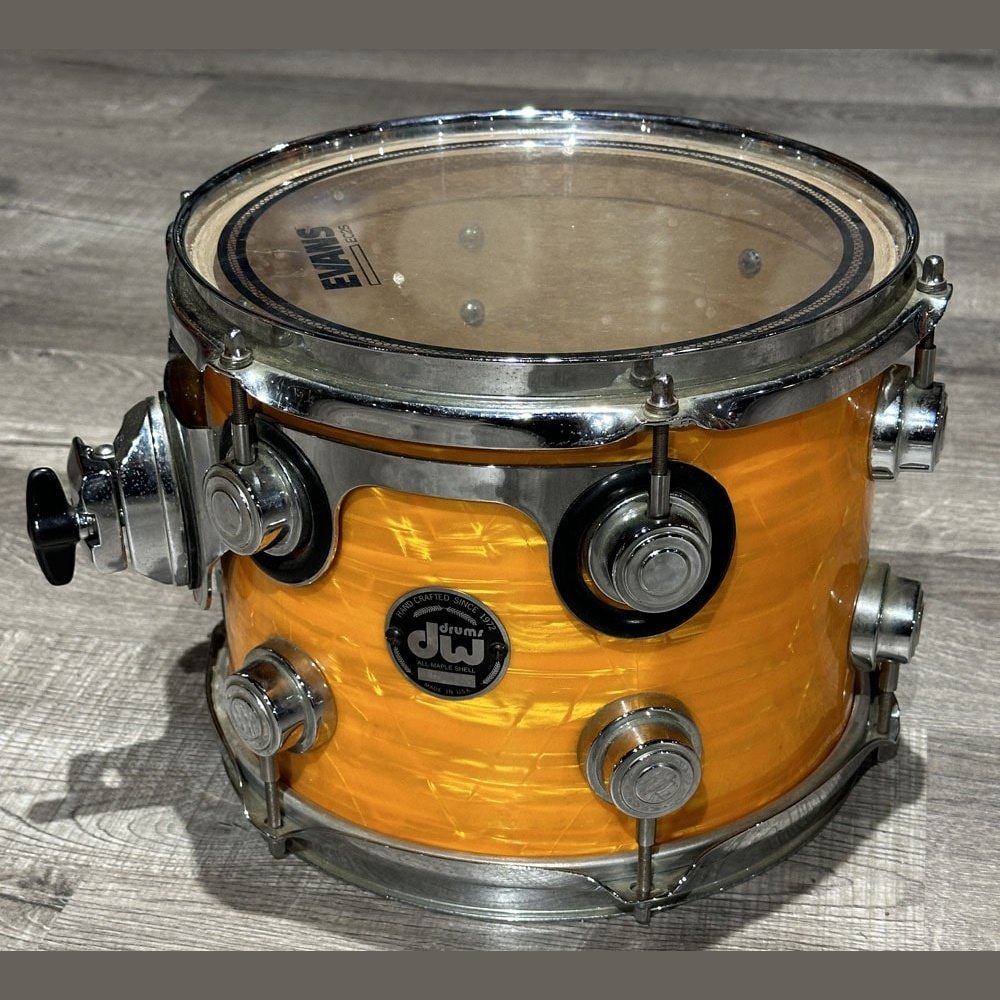 Used DW Collectors Maple 4pc Drum Set Tangerine FinishPly w/DW Bags - Drum Center Of Portsmouth