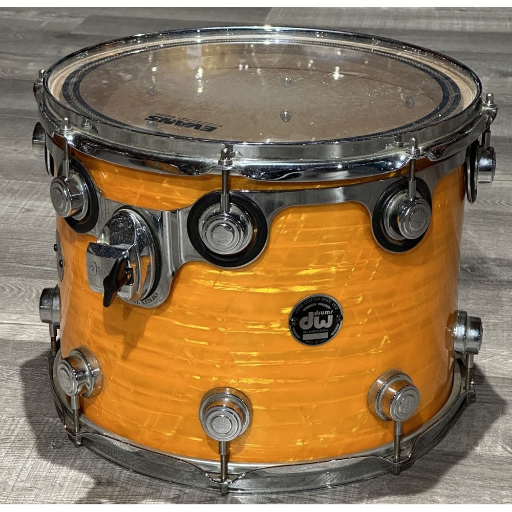 Used DW Collectors Maple 4pc Drum Set Tangerine FinishPly w/DW Bags - Drum Center Of Portsmouth