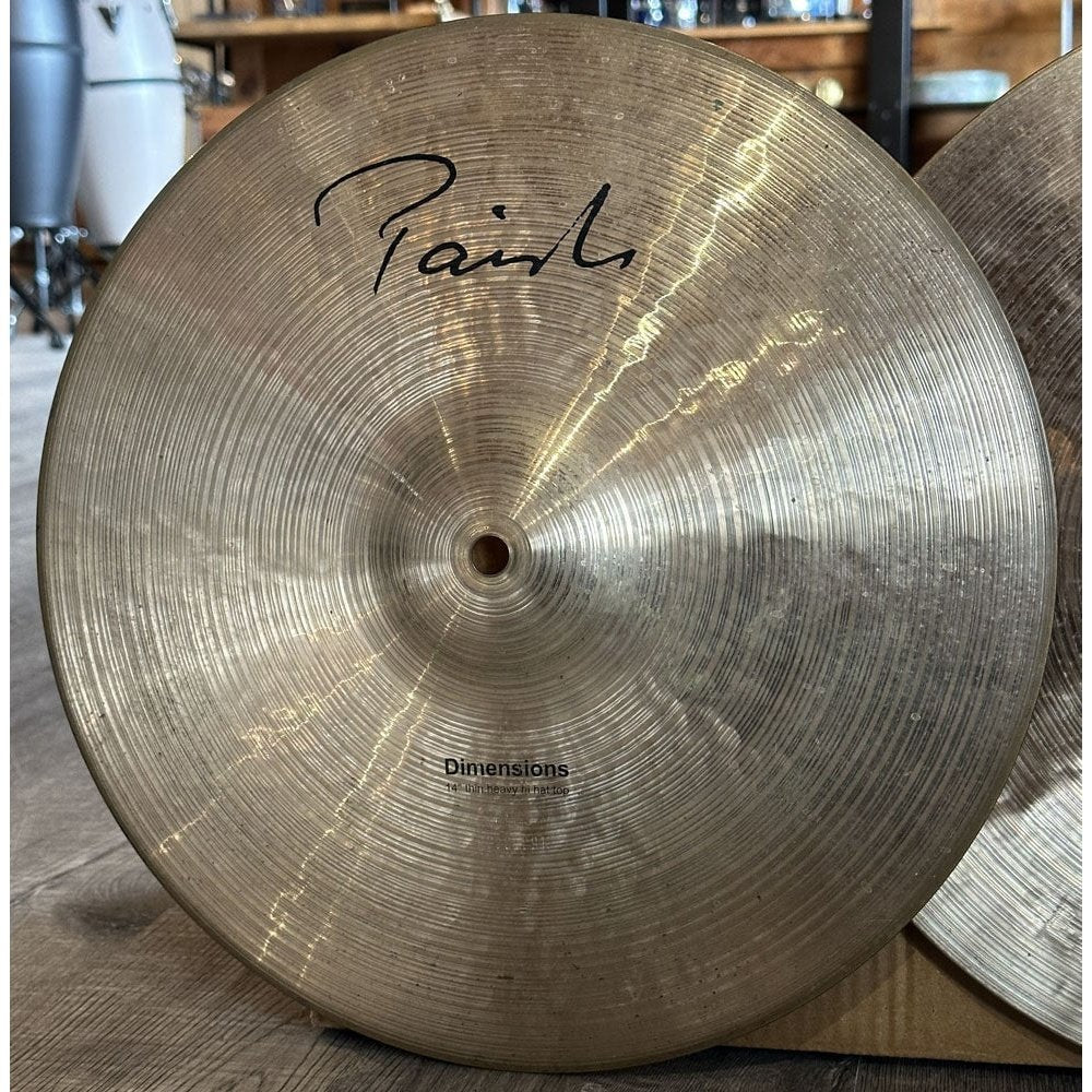 Used Paiste Signature Dimensions Thin Heavy Hi Hat Cymbals 14" - Drum Center Of Portsmouth