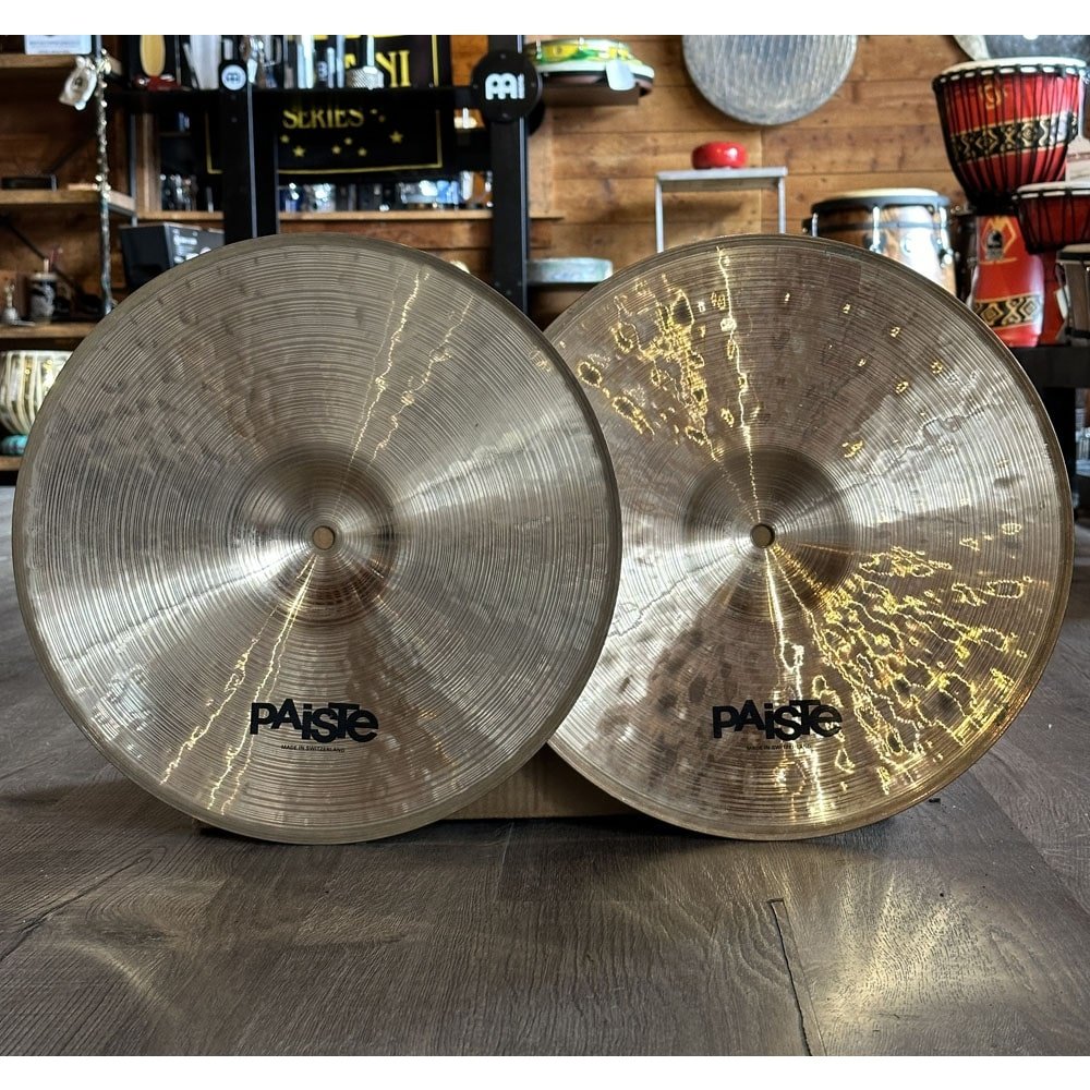 Used Paiste Signature Dimensions Thin Heavy Hi Hat Cymbals 14" - Drum Center Of Portsmouth