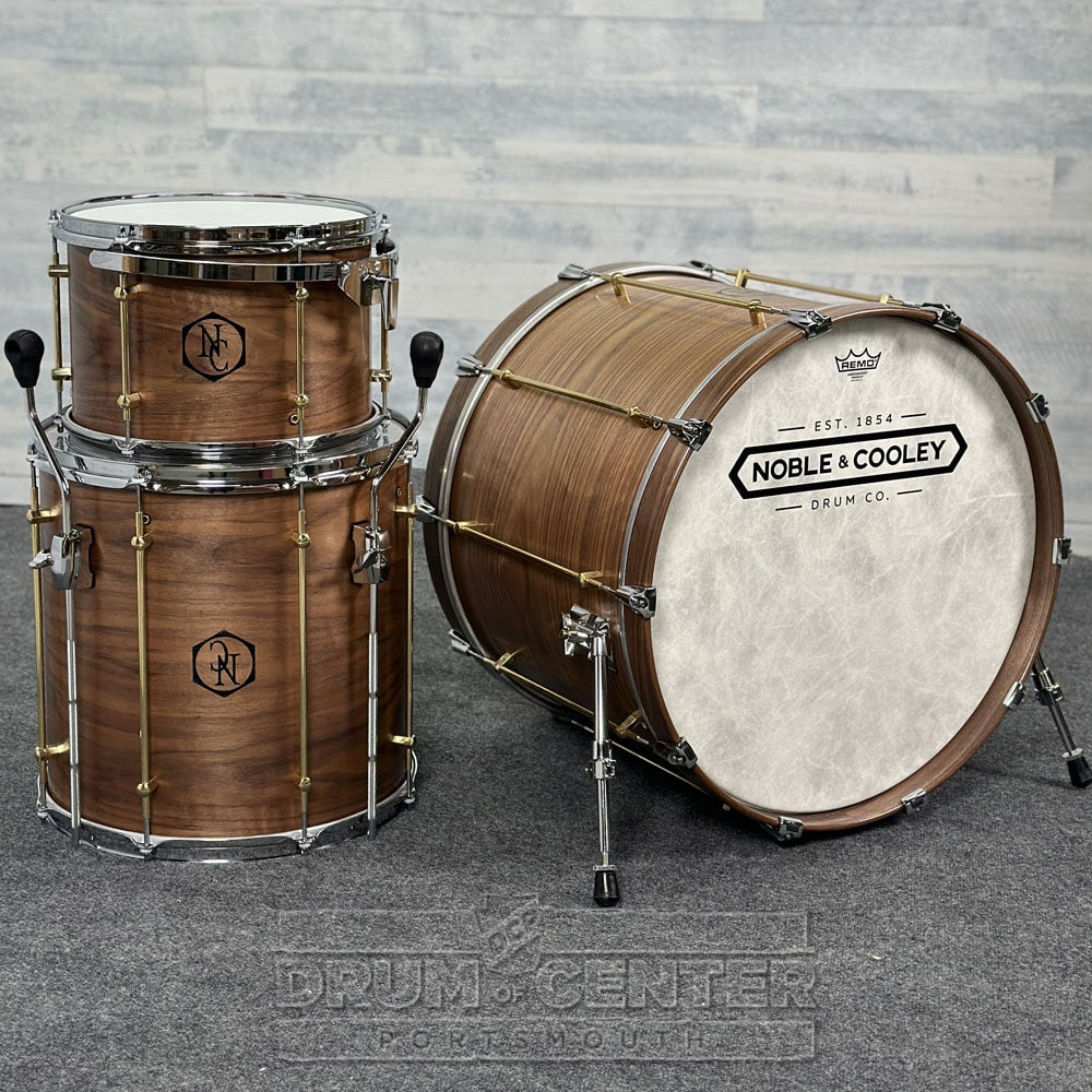 Noble & Cooley Walnut 3pc Drum Set Natural Oil - Drum Center Of Portsmouth