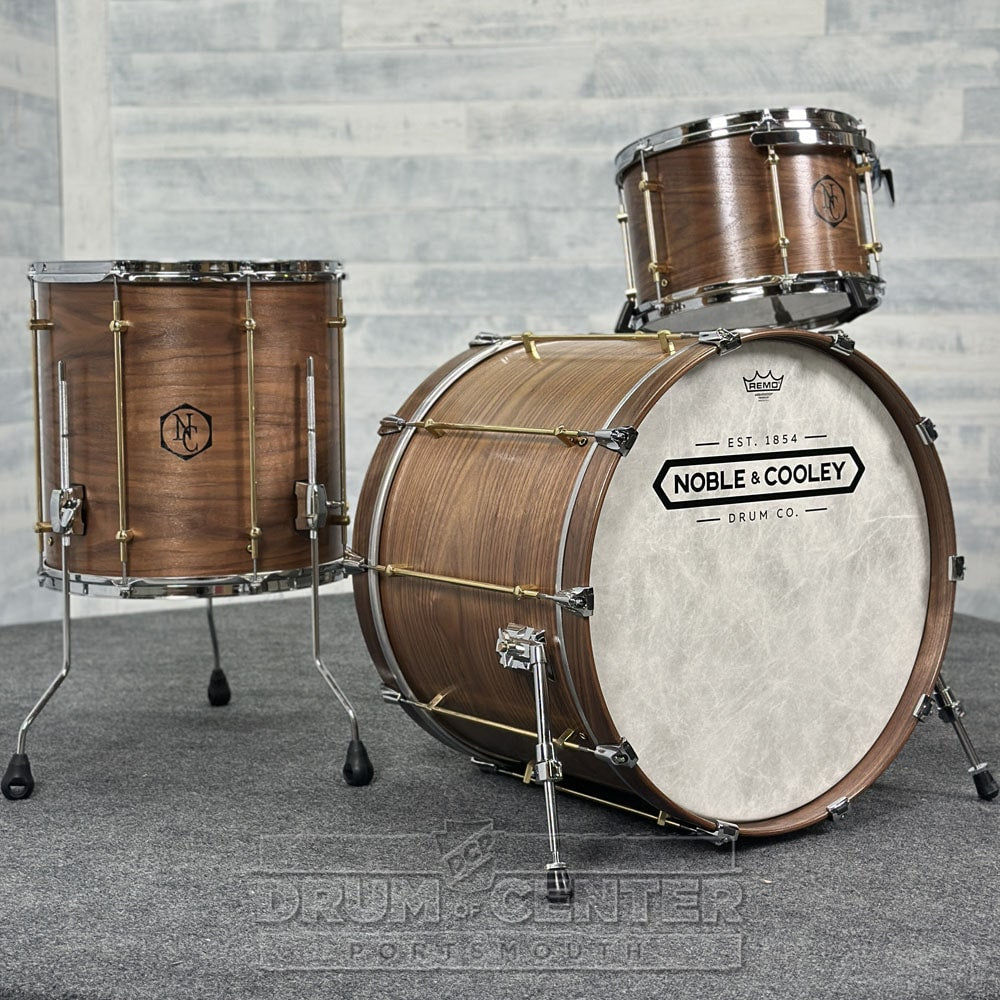 Noble & Cooley Walnut 3pc Drum Set Natural Oil - Drum Center Of Portsmouth