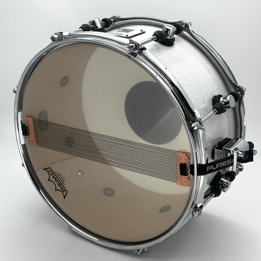 Used Sonor Designer Birch Snare Drum 13x6 White Sparkle - Very Good - Drum Center Of Portsmouth