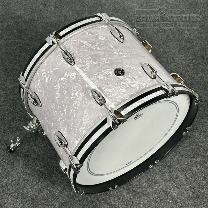 Gretsch Brooklyn 3pc Drum Set 20/12/14 White Marine Pearl - Drum Center Of Portsmouth