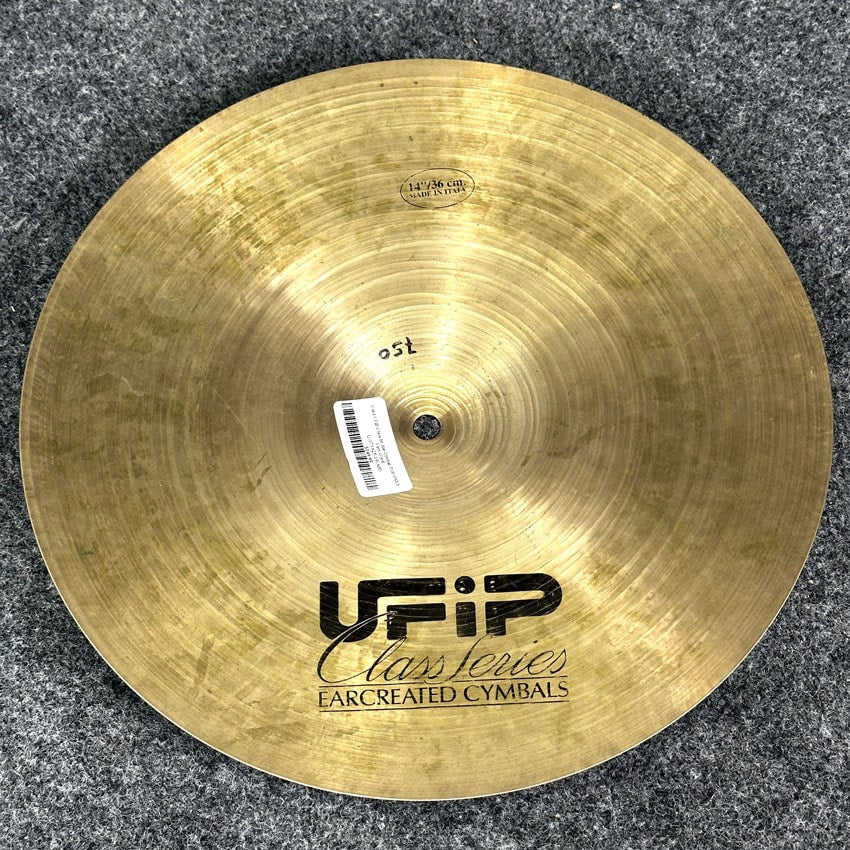 Used UFIP Class Hi Hat Cymbal 14" TOP ONLY - Very Good - Drum Center Of Portsmouth