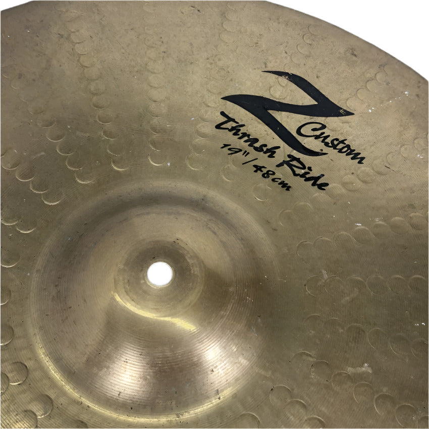 Used Zildjian Z Custom Thrash Ride Cymbal 19" - Very Good - Drum Center Of Portsmouth