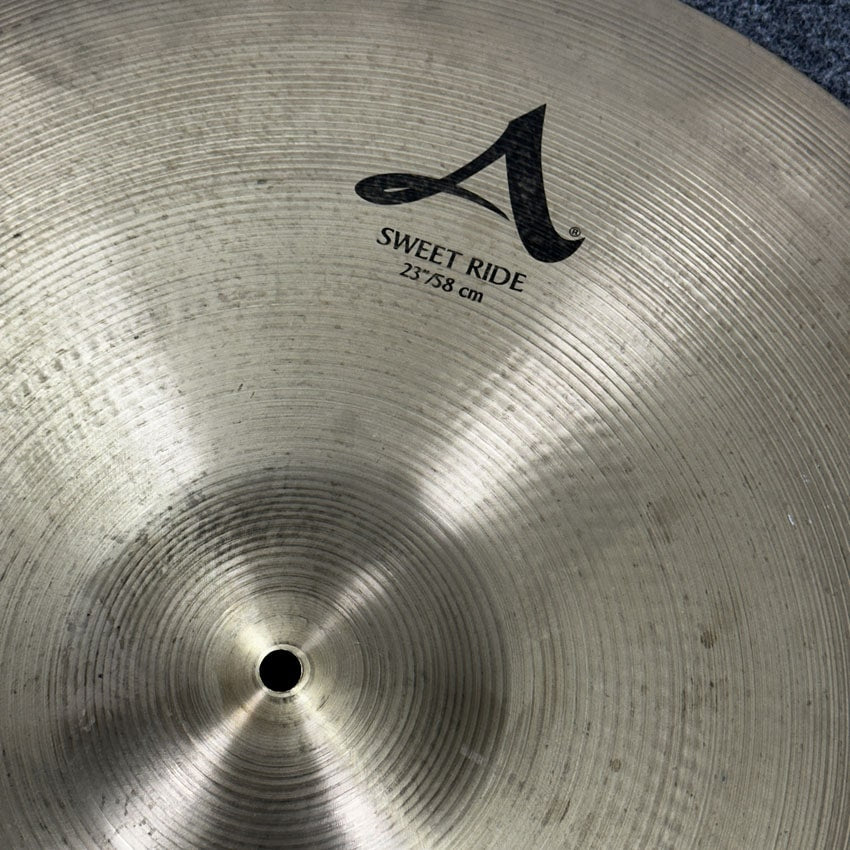 Used Zildjian A Sweet Ride Cymbal 23" - Good - Drum Center Of Portsmouth