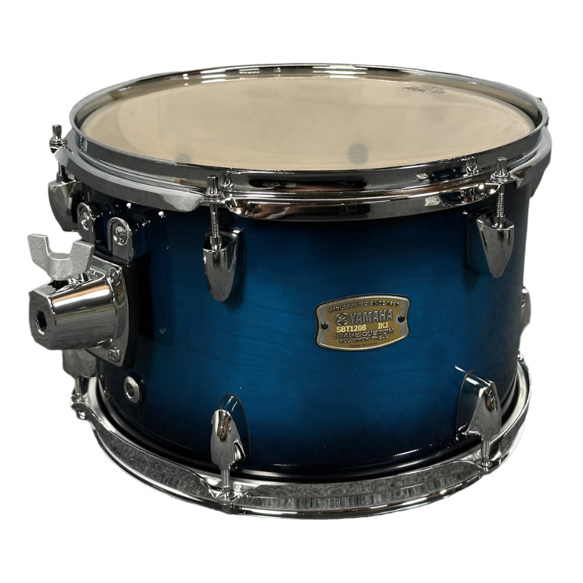 Used Yamaha Stage Custom Birch Tom 12x8 Deep Blue Sunburst - Excellent - Drum Center Of Portsmouth