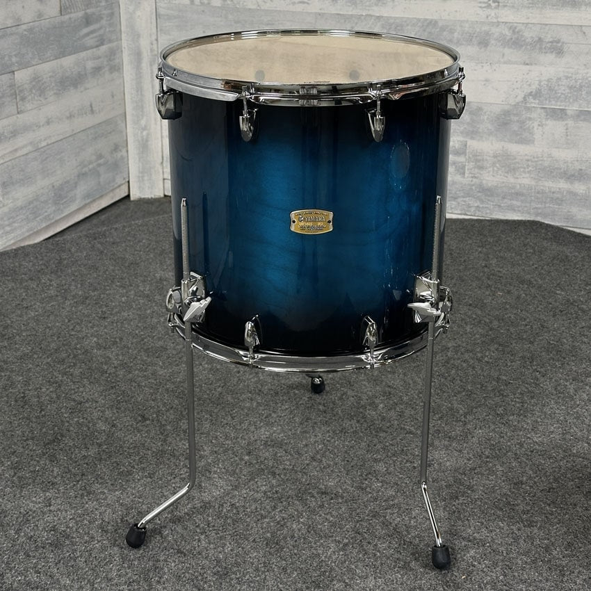 Used Yamaha Stage Custom Birch Floor Tom 16x15 Deep Blue Sunburst - Good - Drum Center Of Portsmouth
